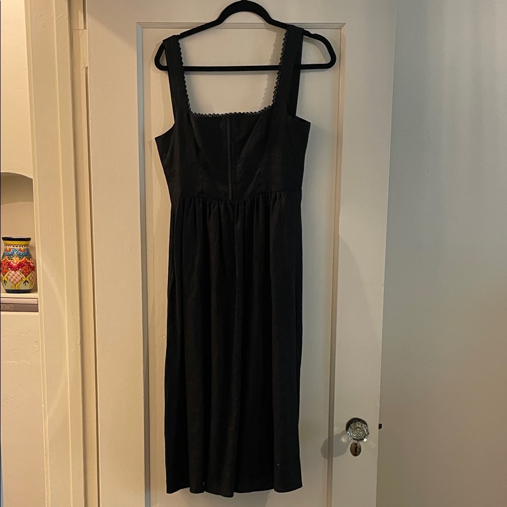 Reformation Linen Black Women's Dress